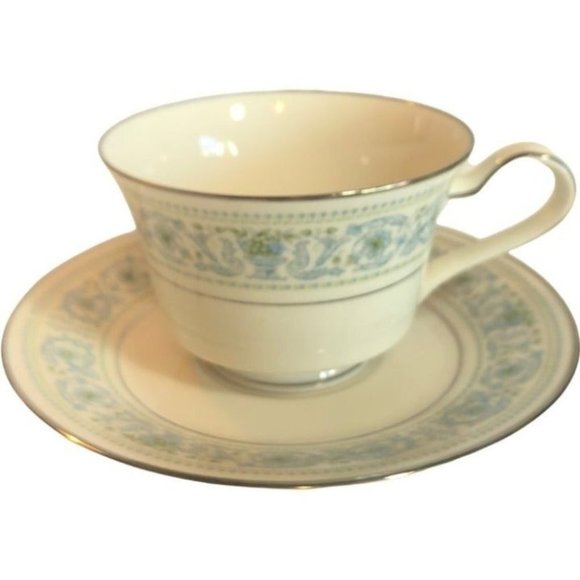 Noritake Monteleone Pattern, Set Of 14 Footed Cups and saucers, total of 28 - Picture 1 of 7